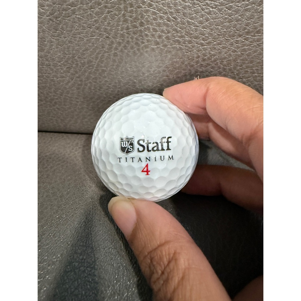 Wilson Staff Titanium Distance Golf Ball White Number 4 Single Ball